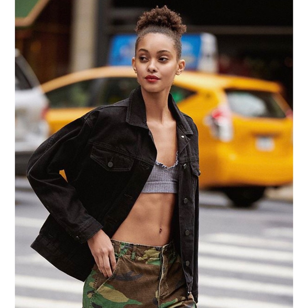 NWOT BDG black denim jacket